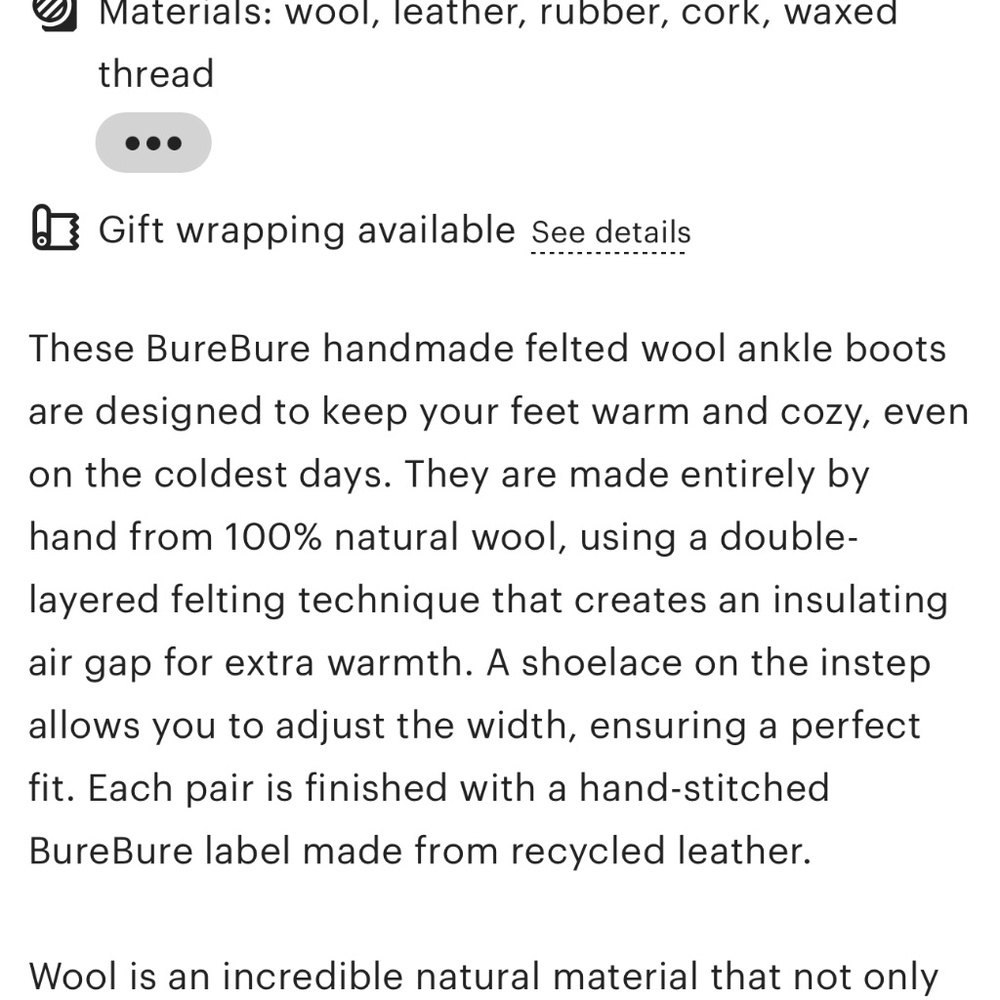 Felted wool women boots slippers with laces. Ankle booties. - Picture 5 of 16